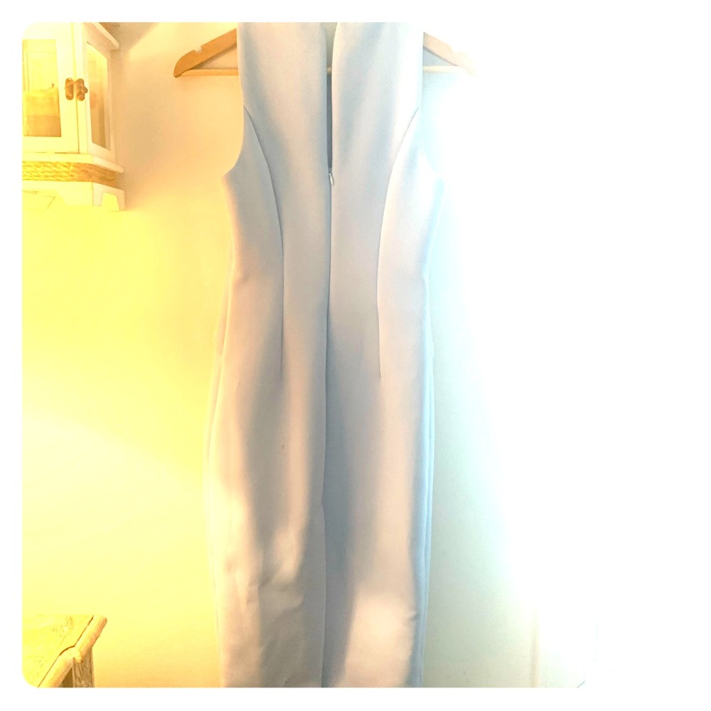 Baby blue fitted dress